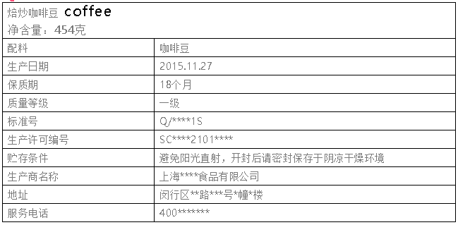 食品标签